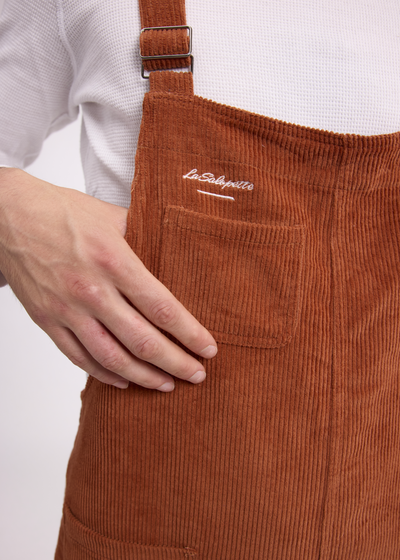 Salopette Velours Côtelé Marron