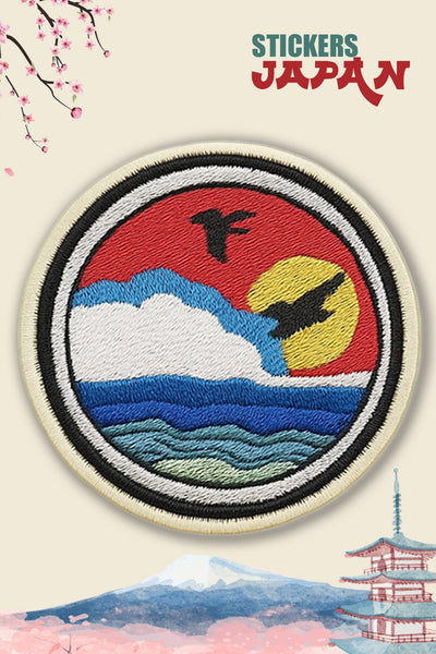 Patch Themocollant Ciel Rouge