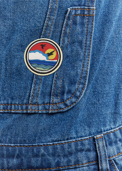 Patch Thermocollant Vague Jaune