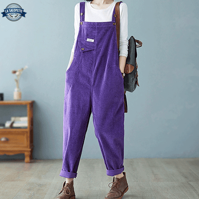 Salopette en Velours Violette