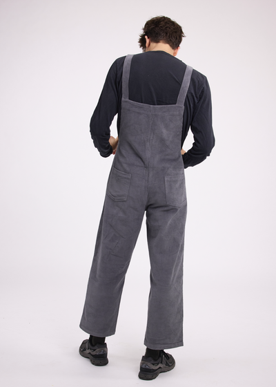 Salopette Grise Velours Côtelé