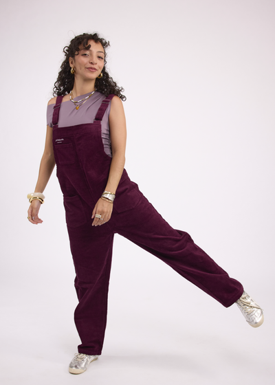 Salopette Velours Grenat