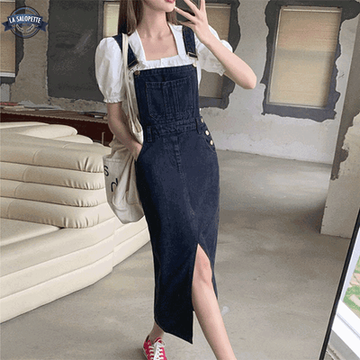 Combinaison Robe Salopette Trapeze