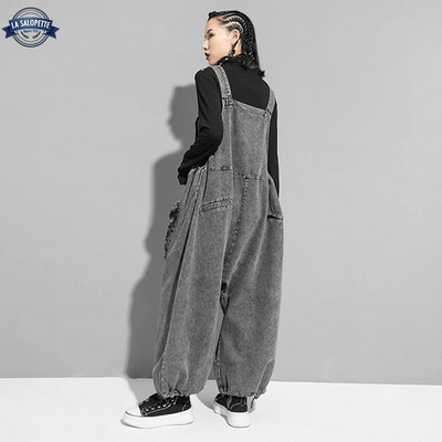 Salopette Ample Grise Femme