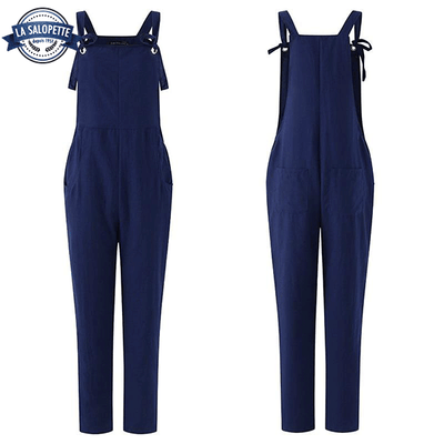 Salopette Bleue Marine Fille