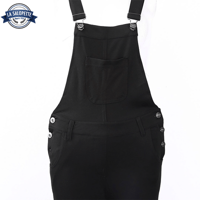 Salopette en Jean Noire