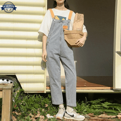 Salopette Femme en Jean Couleur