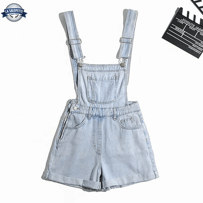 Salopette Short Bleue Clair