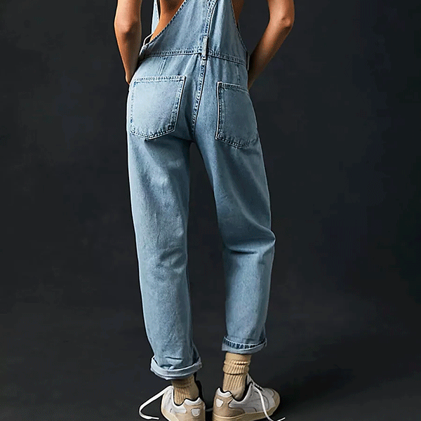 Salopette Jean Délavé Femme