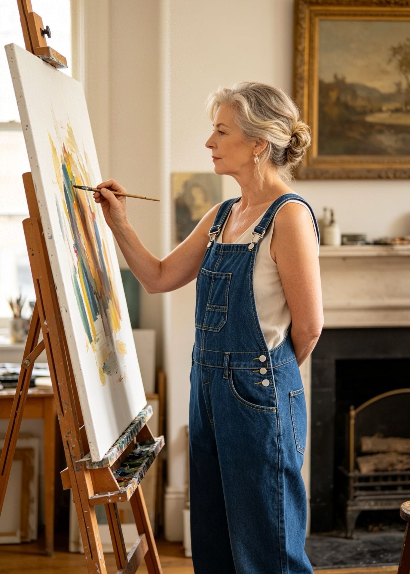 Salopette Bluejean Peinture d'Atelier