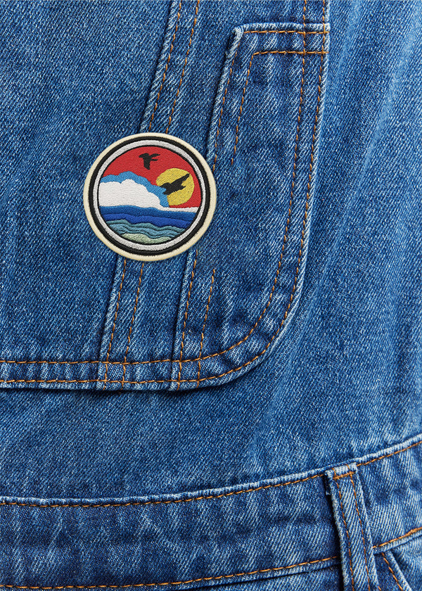 Patch Thermocollant Vague Jaune