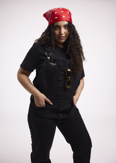 Salopette Streetwear Noire pour Femme