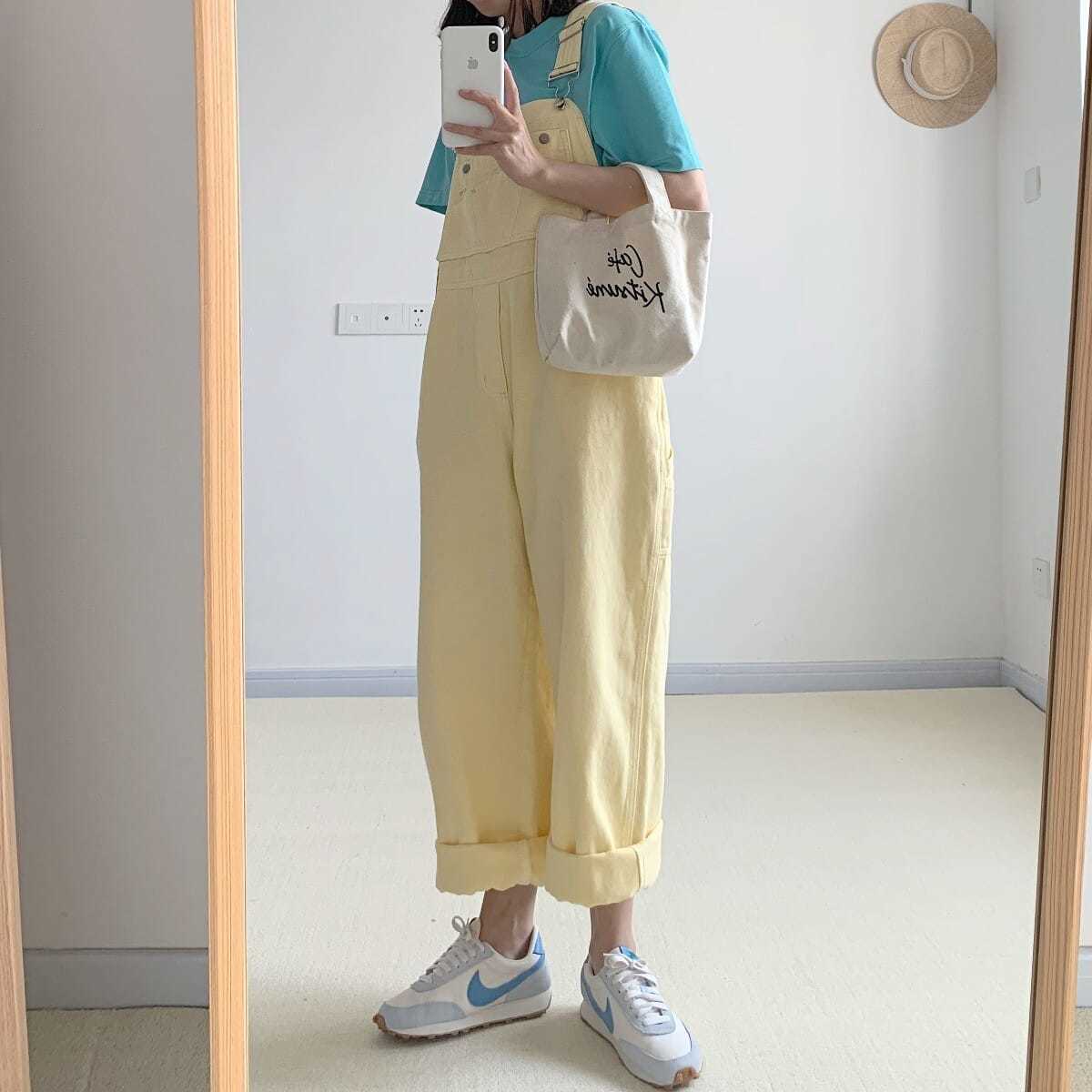 진 작업복<br> 파스텔 옐로우