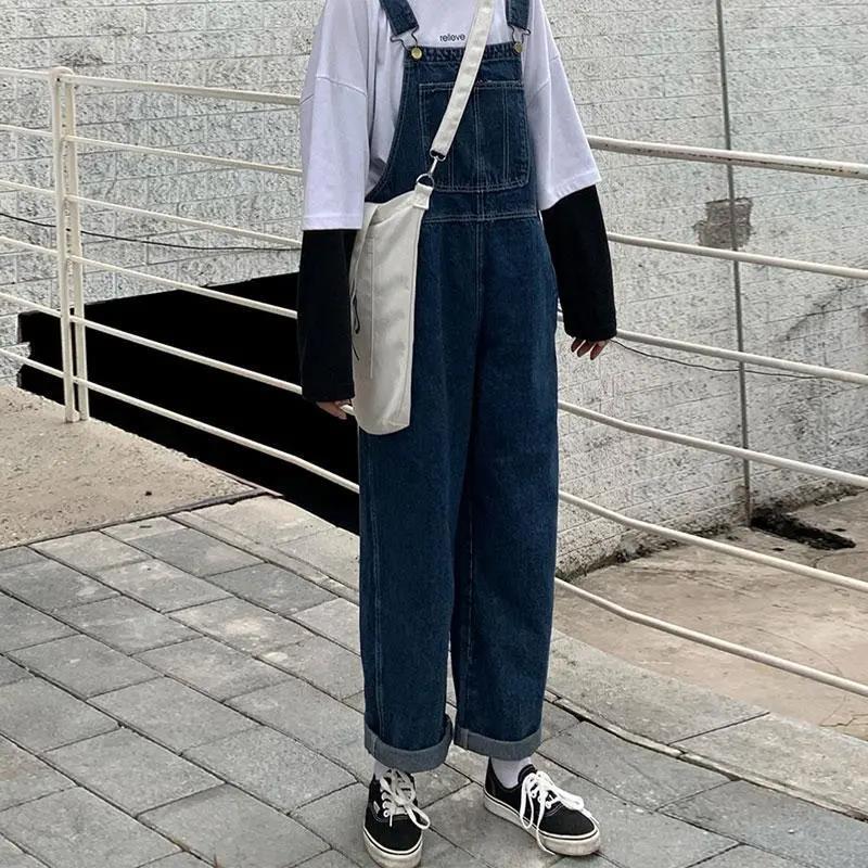 진 작업복<br> 플러스 사이즈 오버사이즈