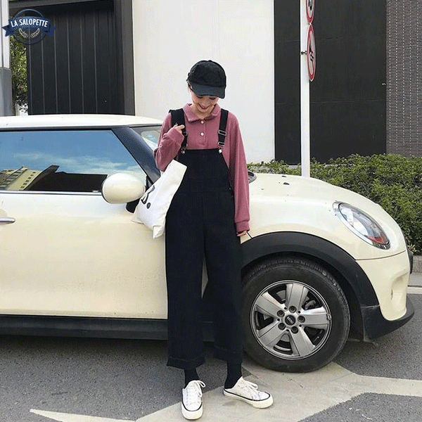 데님 작업복<br> 고급스러운 블랙 작업복 