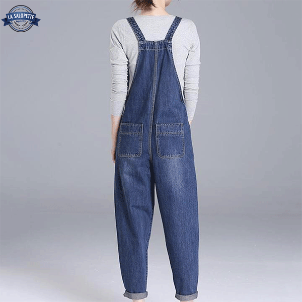 데님 작업복<br> 미디엄 블루 루나