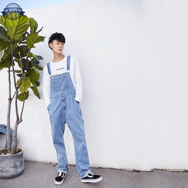진 작업복<br> 블루 인 라이트 데님 레토