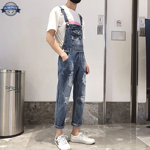 Salopette en Denim Vintage