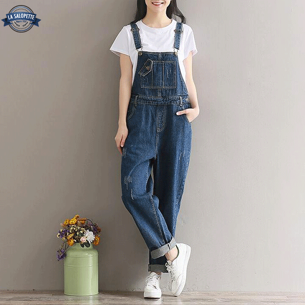 데님 작업복<br> 블루 블루머스