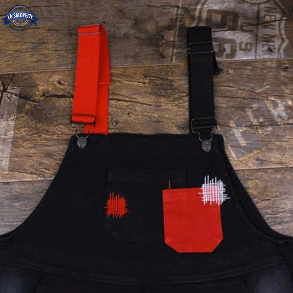 Salopette en Jean Noir