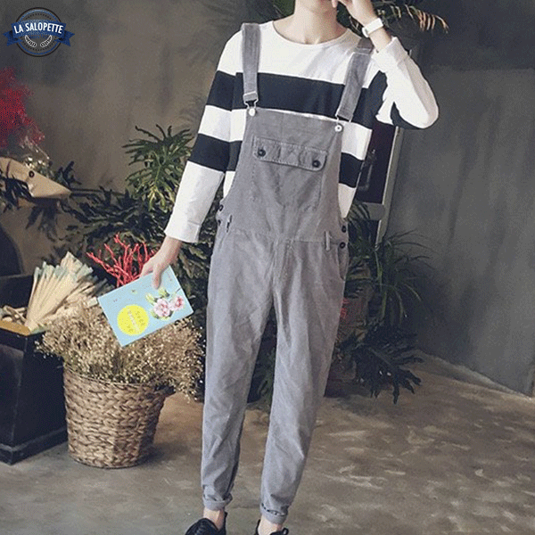작업복<br> 회색 남자 