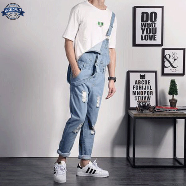 Salopette Jean avec Trou