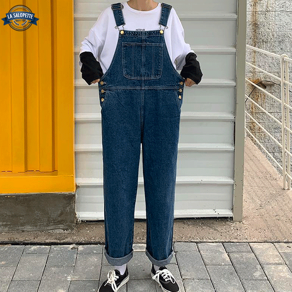 진 작업복<br> 플러스 사이즈 오버사이즈
