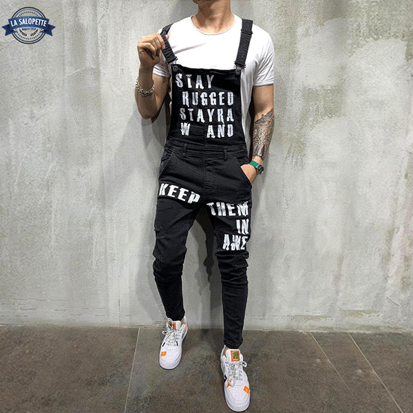 Salopette Jean Noir Homme