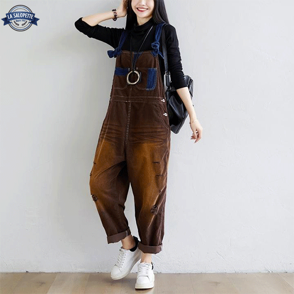 데님 작업복<br> 황갈색