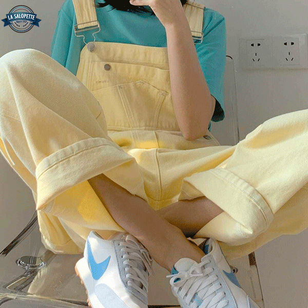 진 작업복<br> 파스텔 옐로우