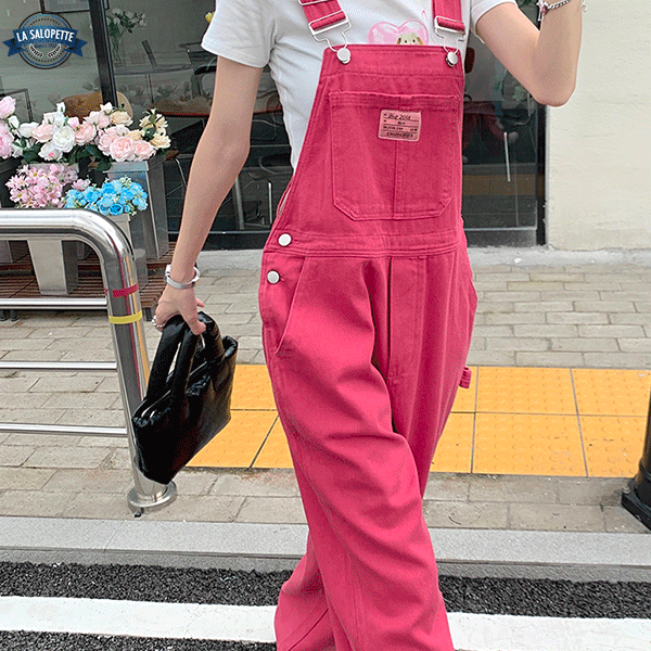 진 작업복<br> 핑크 리나