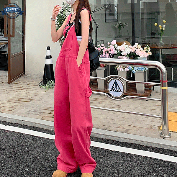 진 작업복<br> 핑크 리나