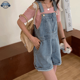 Salopette Short en Jean Clair